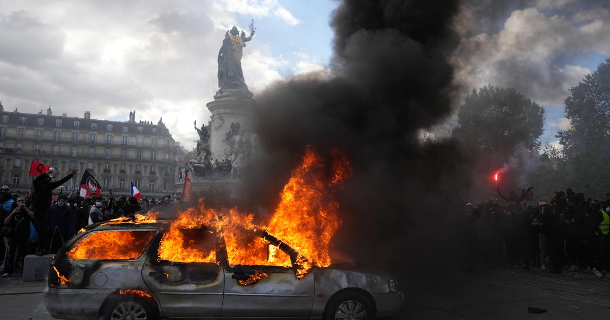 Protests erupt across France against rising living costs and in support of students